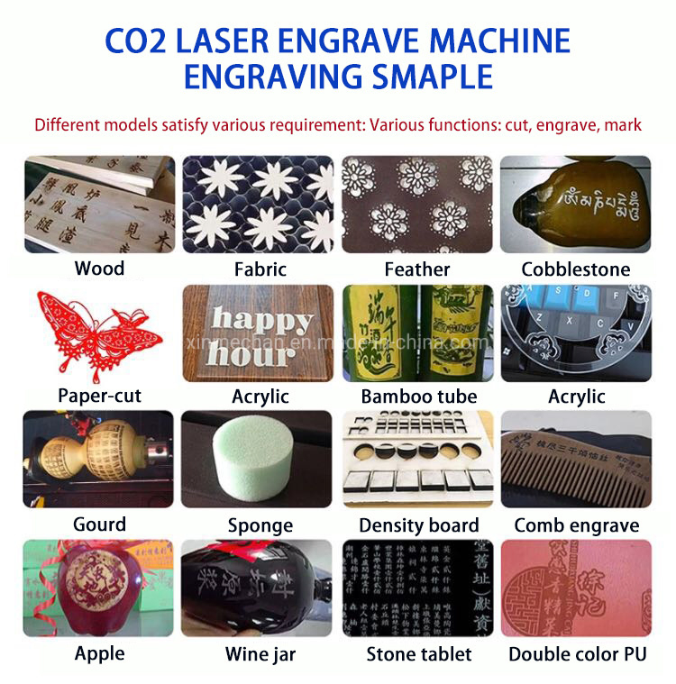 CO2 Laser CNC Cutting Engrave Routing Machine for Fabric Acrylic Wood Leather