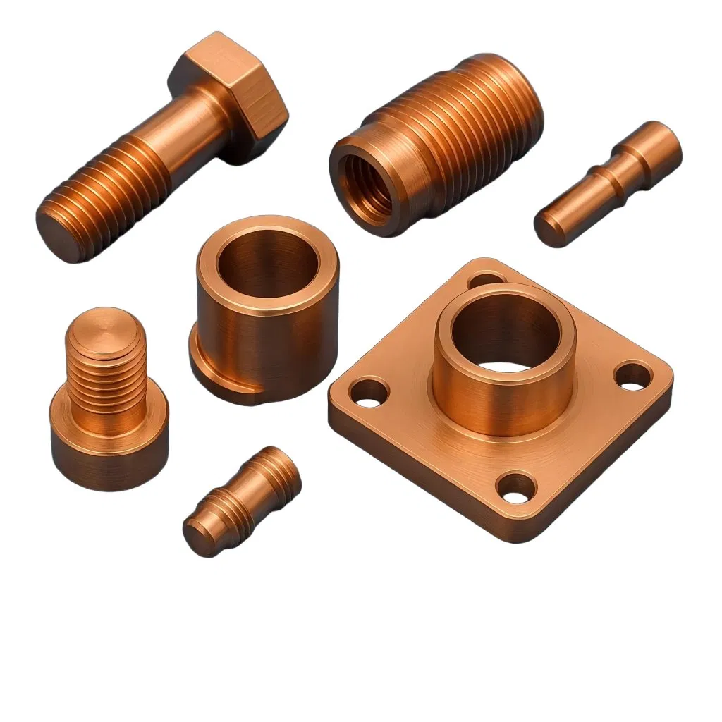 5 Axis CNC Custom Machining Service Brass Copper CNC Turning Milling Parts