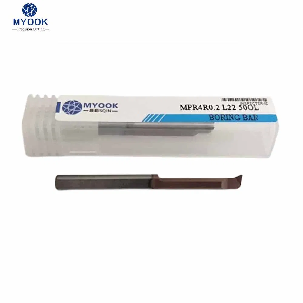 Myook Solid Carbide Mpr4r0.2 L22 50ol CNC Lathe Machining Internal Turning Angle R0.2 Micro-Groove Boring Bar