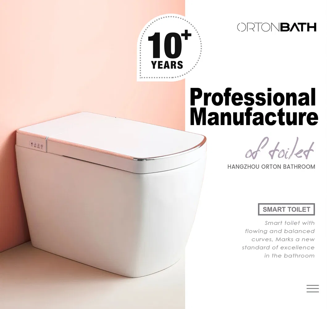 Comfort Height Skirted One-Piece Elongated Dual-Flush Intelligent Toilet