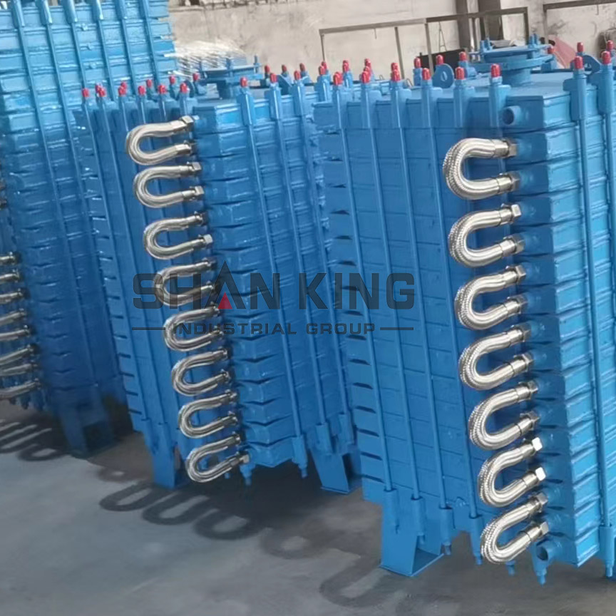 Shanking 5000L Enameled Reactor Square Flat Plate 15 Square Enameled Plate Condenser