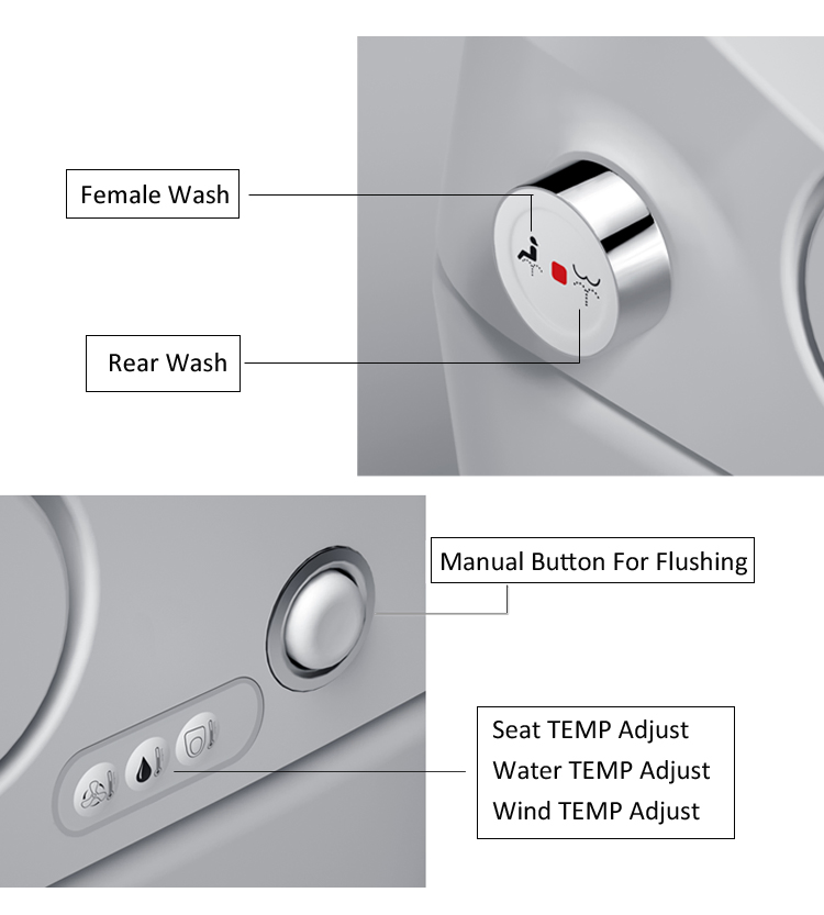 Family Complete Toilet Set Toilet Bidet Sprayer