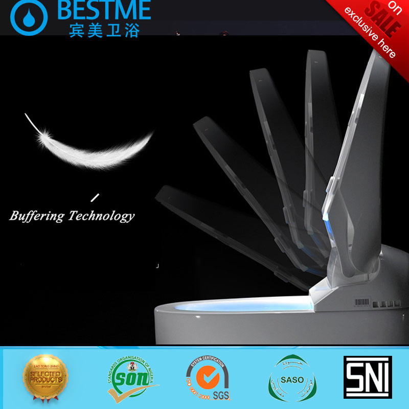 Automatic Flushing Electric One Piece Tankless Intelligent Smart Toilet (BC-835)