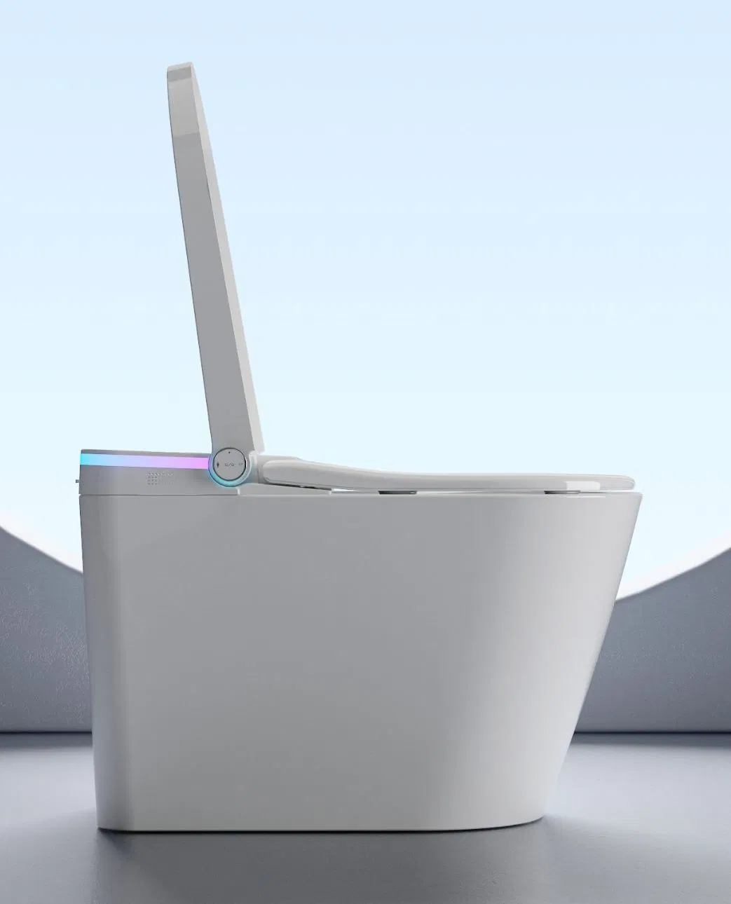 2023 Decorated Light New Arrival Floor Standing Auto Washing Automatic Water Spray Smart Toilet Ceramic Smart Intelligent