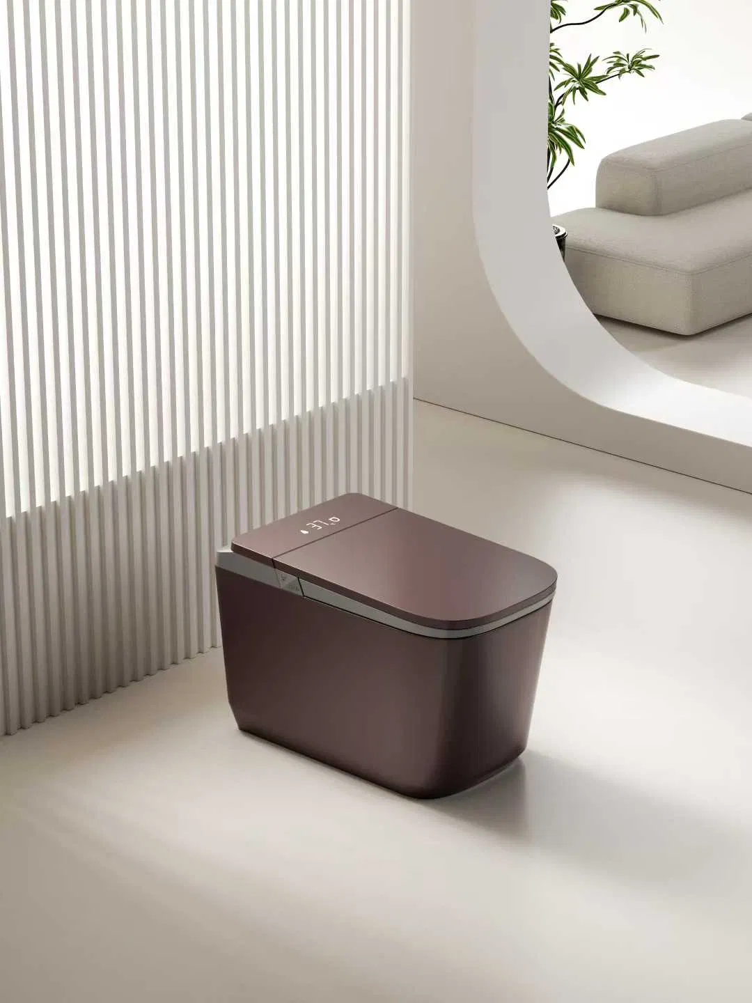 New Design Styles Luxury Large Bowl Various Colorful Gray Yewllo Pink Color Floor Standing Smart Toilets