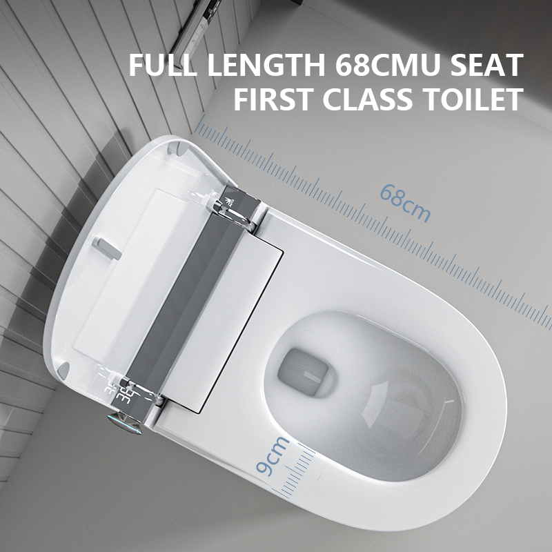 Auto Sensor Flush Ceramics Open Electric Bathroom One Piece Intelligent Wc Commode Toilet Bowl Automatic Smart Toilet with Bidet