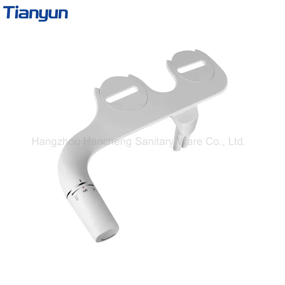Manual Super Slim Dual Nozzles Toilet Seat Bidet Attachment Mechanical Bidet for Personal Clean