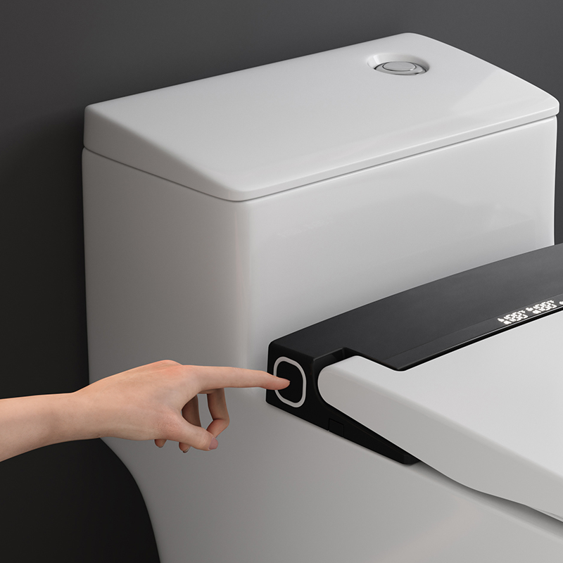 U Shape Intelligent Toilet Lid Slow Close Electric Bidet Heated Cover with Auto Spray Remote Ultra Smart Toilet Seat