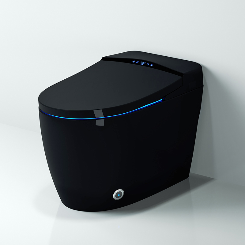2024 Modern Colour Japanese Electric Wc Toilet Commode Automatic Flush Auto Open Intelligent Black Smart Toilet for Bathroom