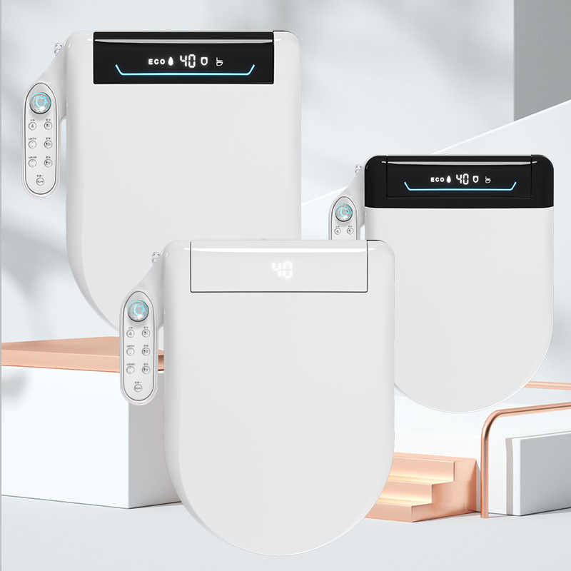 2025 New Design Electronic Heated Automatic Intelligent Smart U V Shape Bidet Toilet Seat with Automatic Cover Opening Function