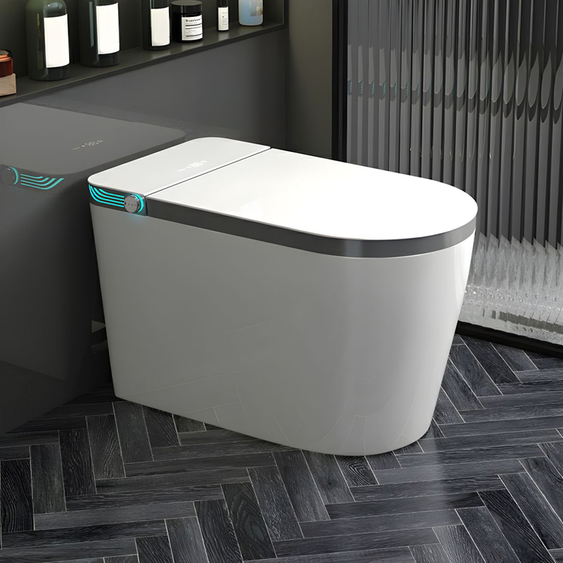 Auto Flush Elongated Automatic Bidet Electric U Shape Ceramic Intelligent Smart Toilet