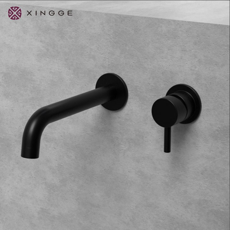 Factory Price Cold Water Mixer Brass Wall Mounted Bathroom Wash Basin Concealed Chorme Basin Faucet