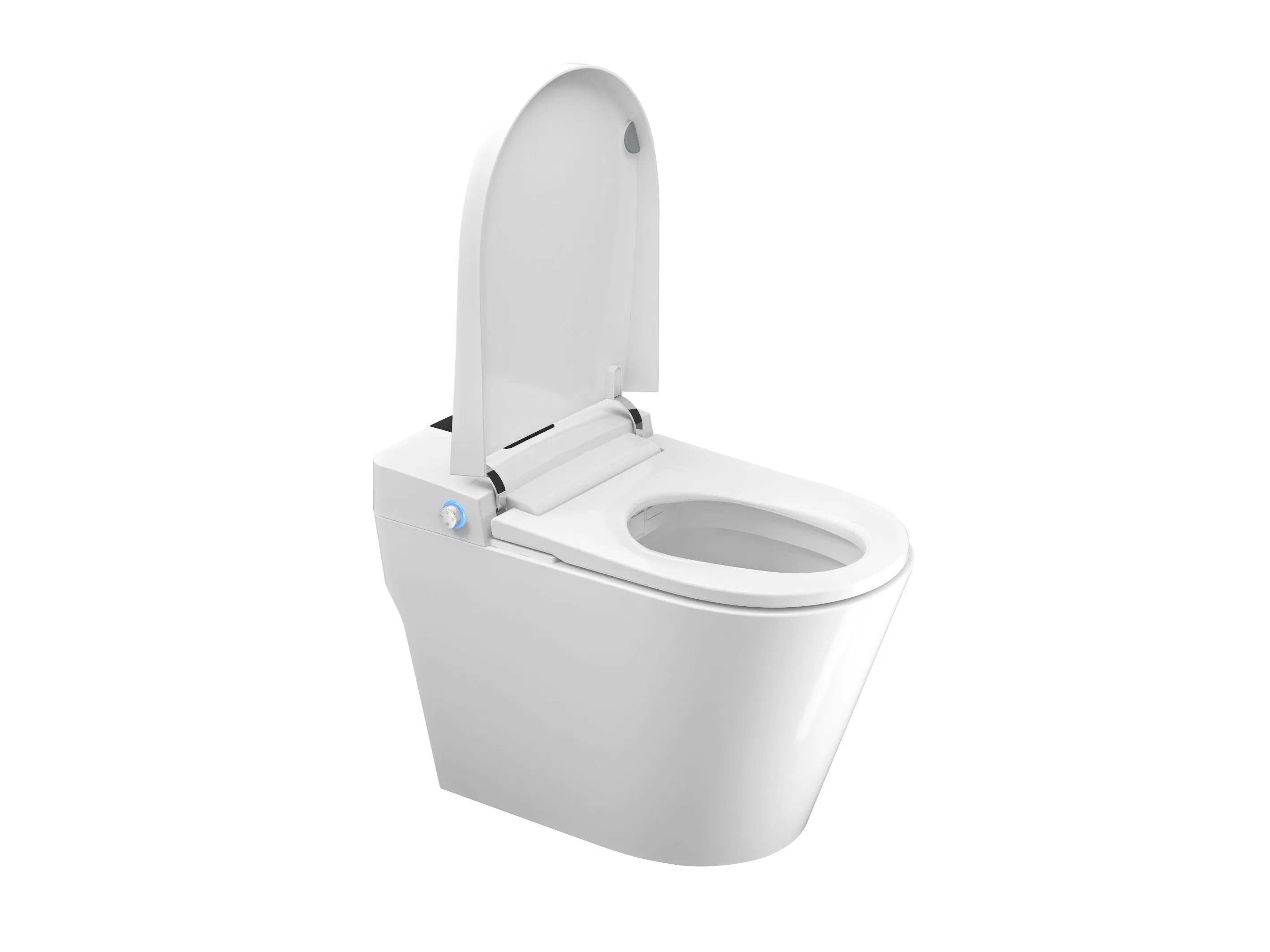 Smart Bidet Toilet for Bathroom with Remote Control, Modern Intelligent One Piece Tankless Toilet with Auto Open/Close Lid, Auto Dual Flush, Heated Bidet Seat,