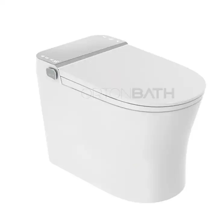 Ortonbath Automatic Sensor Flushing Electric One Piece Tankless Intelligent Smart Toilet with Bidet Toilet