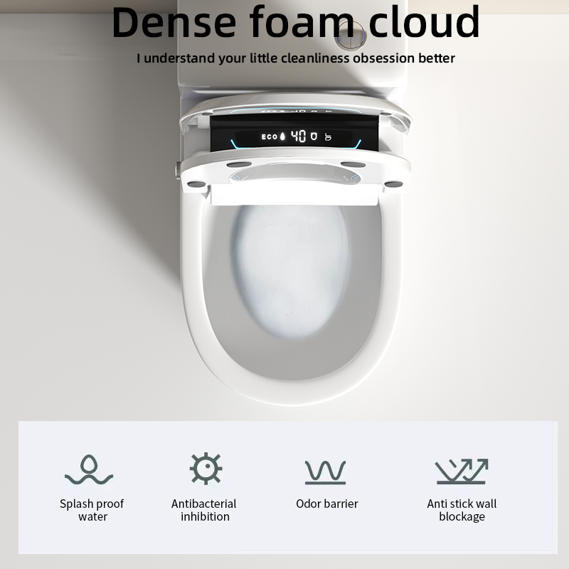 Bathroom Luxury Electric Smart Automatic Open Toilet Seat Cover Bidet Electric Japanese Toilet Seat with Control Handle