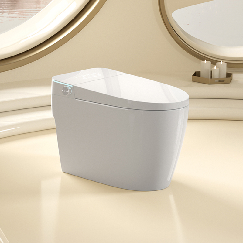 Wall Hung Smart Toilet with Tankless Design and Powerful Turbo Flush Technology
