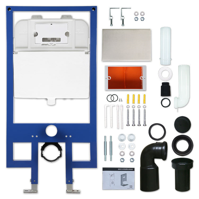 Bathroom Cutting-Edge Concealed Cistern Dual Flush Toilet: Eco-Friendly Water-Saving Function, Hassle-Free Installation Stylish White Water Tank