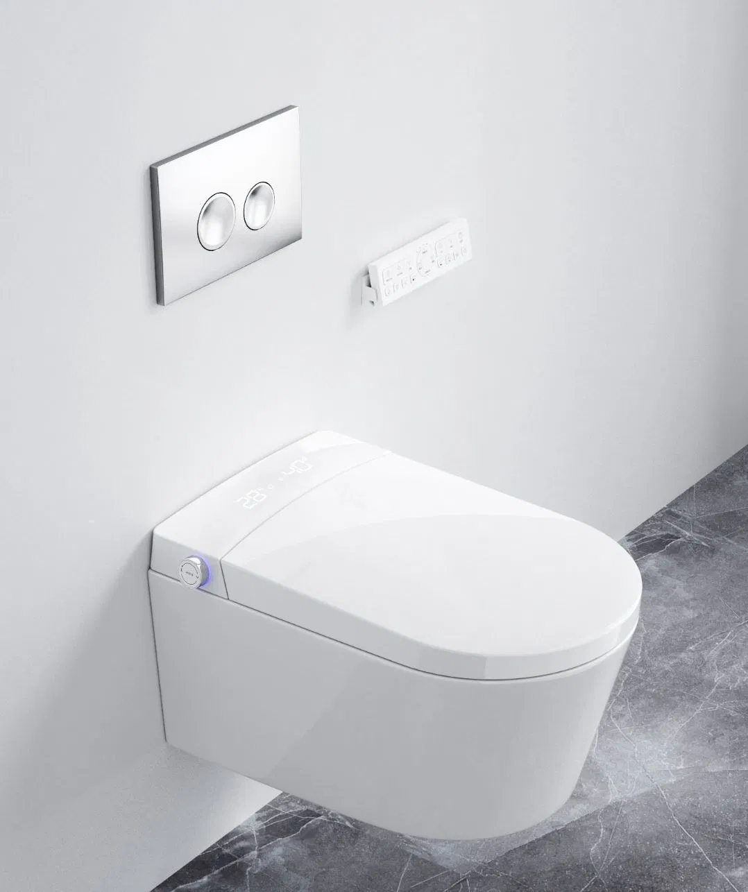 Automatic Sanitary Ware Wall Hung Toilet Smart Toilet Watermark Toilet