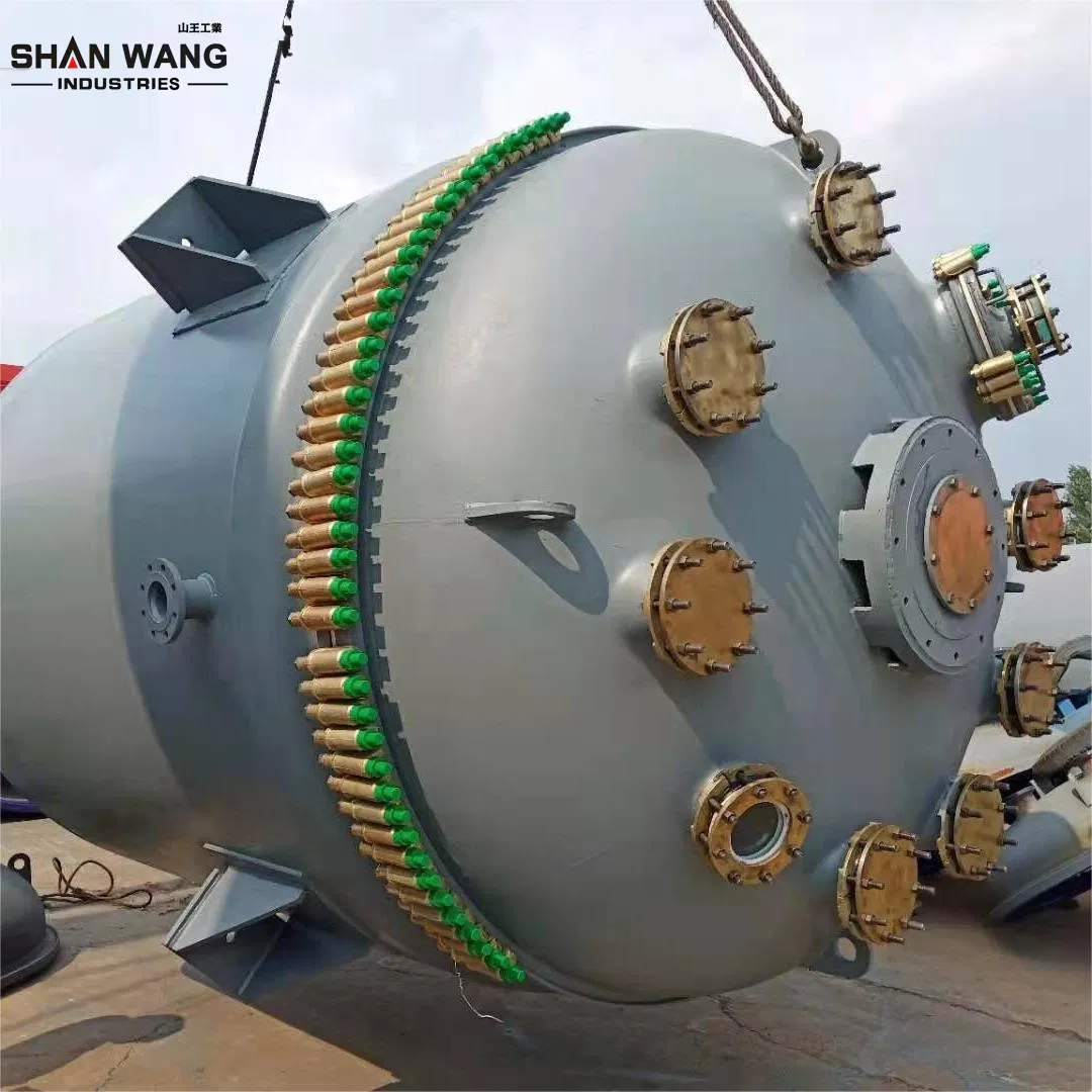 3000L 5000L Glass Lined Reactor 10 Square Flat Plate Condenser