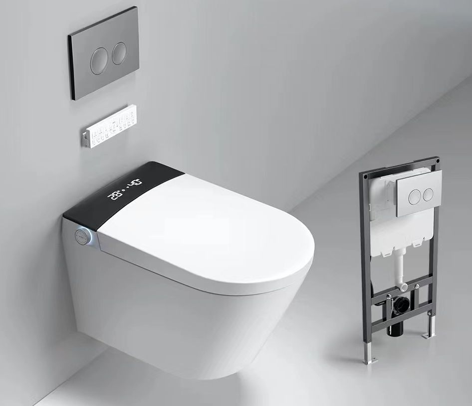 Water Mark CE Certificated Wholesale Instant Type Smart Wall Hung Toilet Automatic Flush Wc Ceramic Intelligent Wall Mounted Toilet