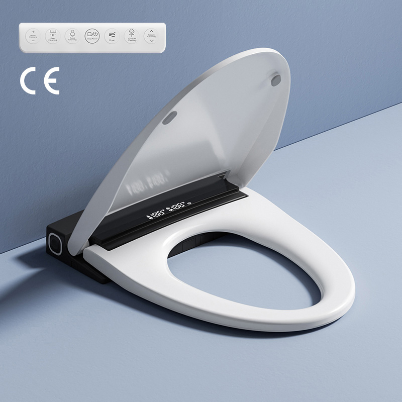 Smart Toilet Seat Ultra Slim Automatic Cover Electric Bidet Lid Soft Close Adaptable Intelligent Heated Wc Toilet Seat