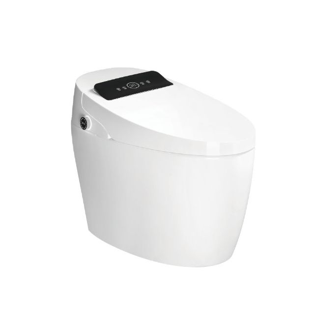 CE Floor Standing Mounted One Piece Auto Flushing Auto Flip Smart Toilet with Display Screen and Knob