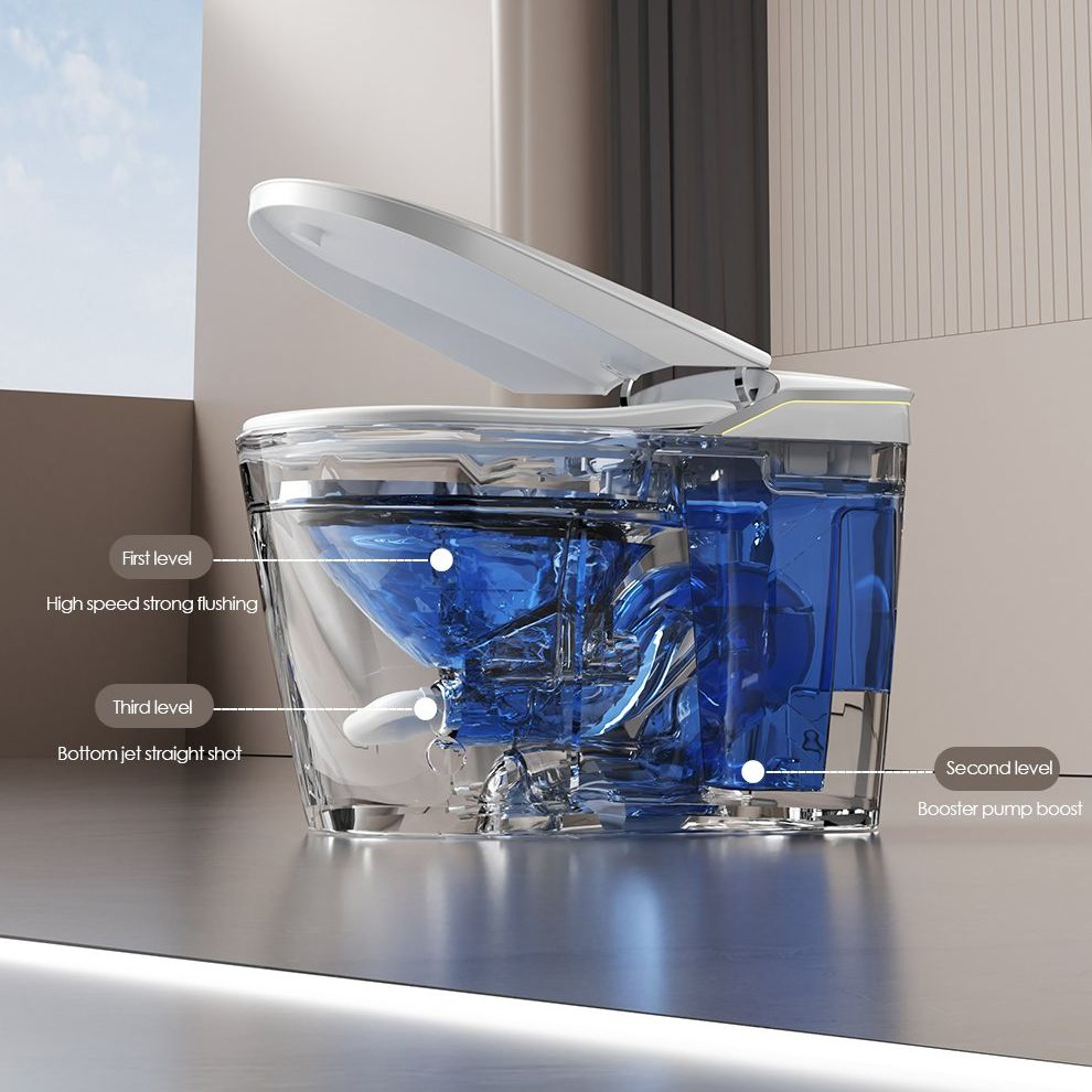 New Model Floor-Standing Bidet Smart Toilet with Light Special Button