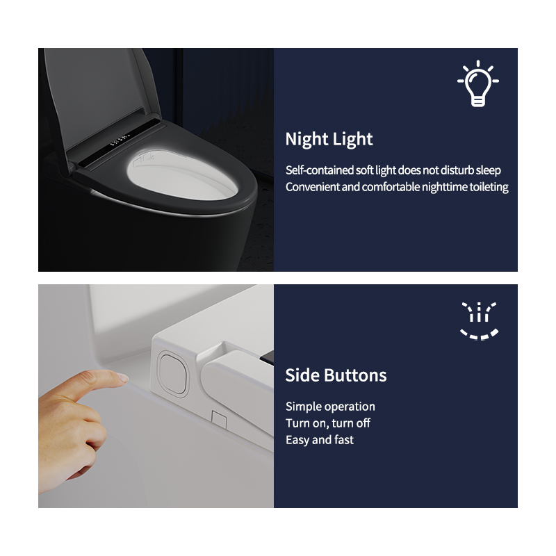 New Electronic Smart Intelligent Toilet Lid Adapt to Various Types Automatic Toilet Cover Smart Remote Bidet Toilet Seat
