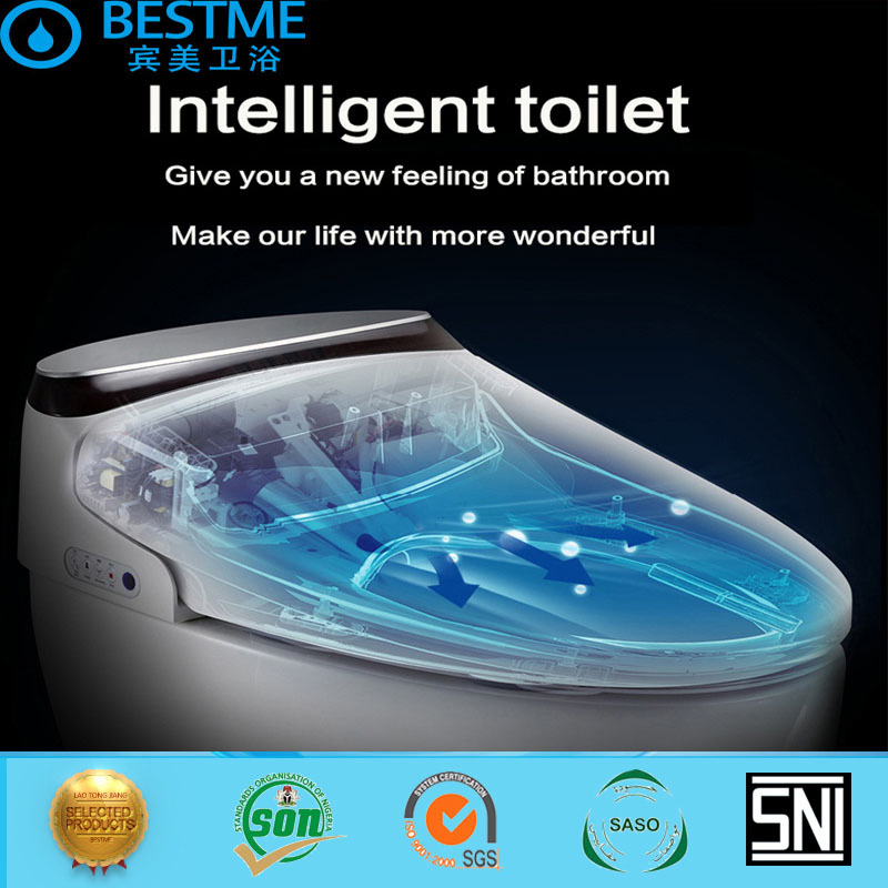 Automatic Flushing Electric One Piece Tankless Intelligent Smart Toilet (BC-835)