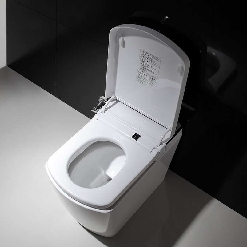 The Intelligent Sensor-Activated Electric One-Piece Toilet with Automatic Flushing, Deodorization, Soft-Close Lid, Tankless Design, Warm Air Drying