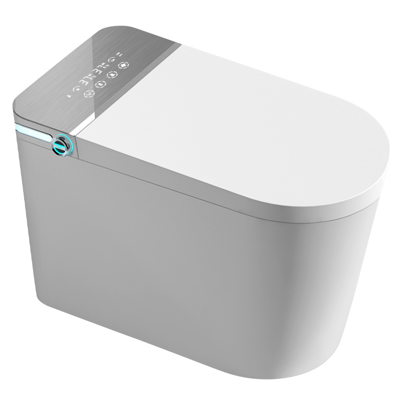 Touchless Operation Auto Flush Antibacterial Surface Night Light Smart Toilet