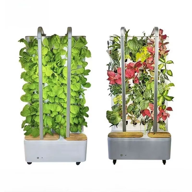 45 Holes Hydroponic Garden Wall Planting System Vertical Grow Tower for Lettuce