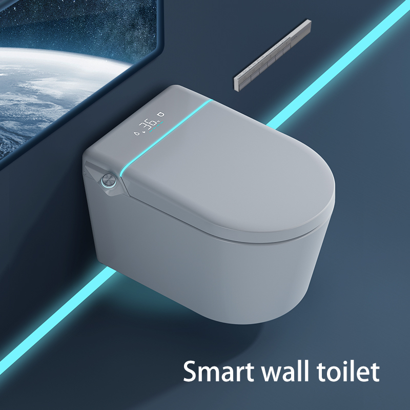 2015 Bathroom Sanitary Ware Ceramics Auto Water Closet Wall Hung Smart Toilet