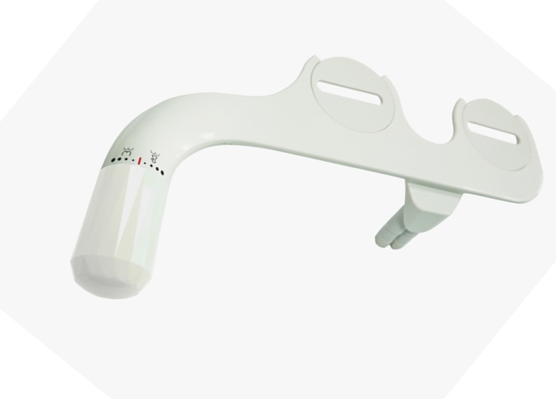 Good Quality Non-Electric Bidet Seat for Elongated Toilet in Glossy White