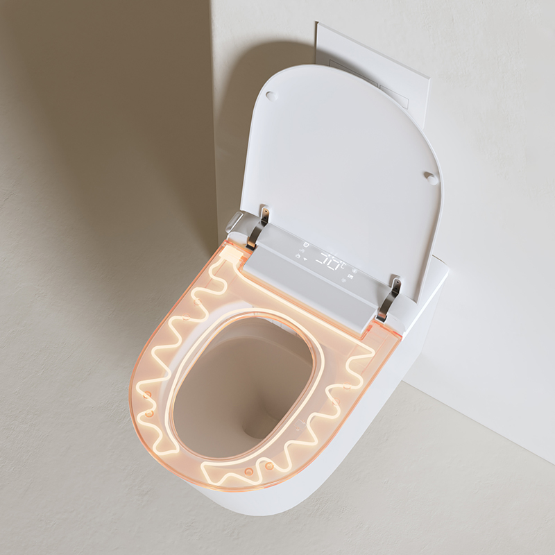 Simplicity Rimless Smart Toilet Wall Mounted Self Cleaning P Trap Wc Intelligent Automatic Wall Hung Smart Toilet