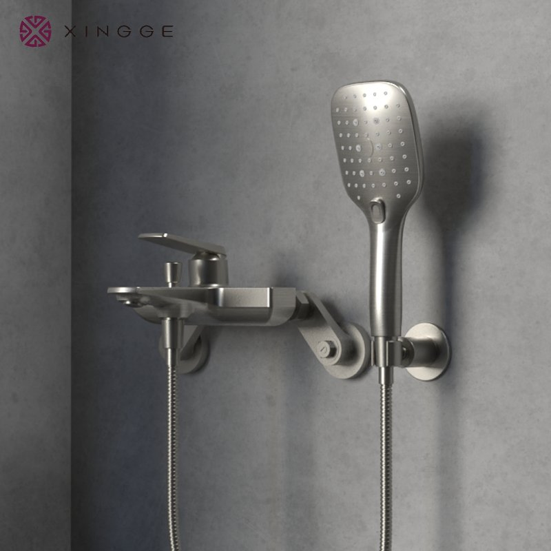 Modern Concealed Wall Mounted Shower Faucets Set Rose Gold/Chorme Bathroom Shower for Mixer Luxury Sanitary Ware Bath Set