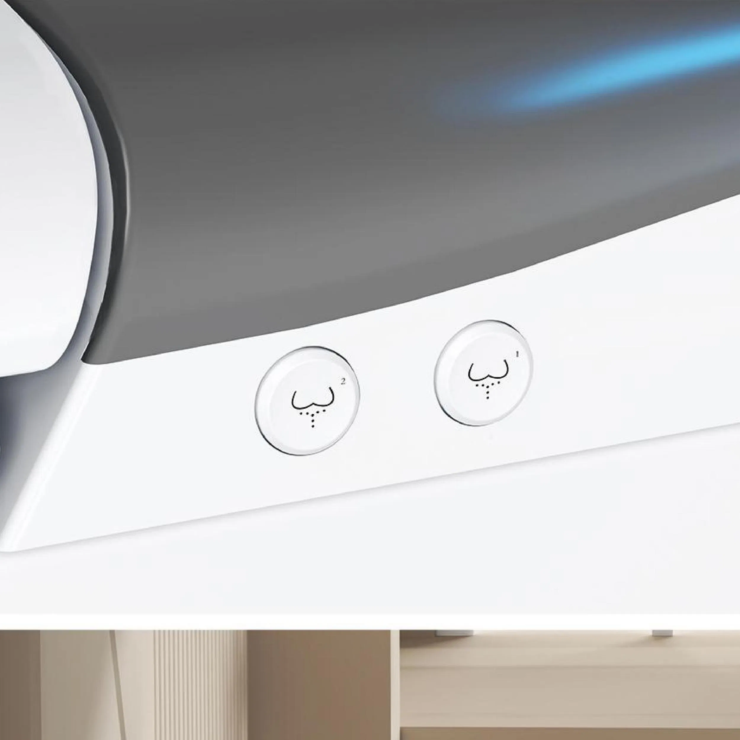 Hotel Smart Bidet Toilet, Floor Mounted Elongated Auto Flush Foot Sensor Concealed Water Tank Intelligent Smart Toilet