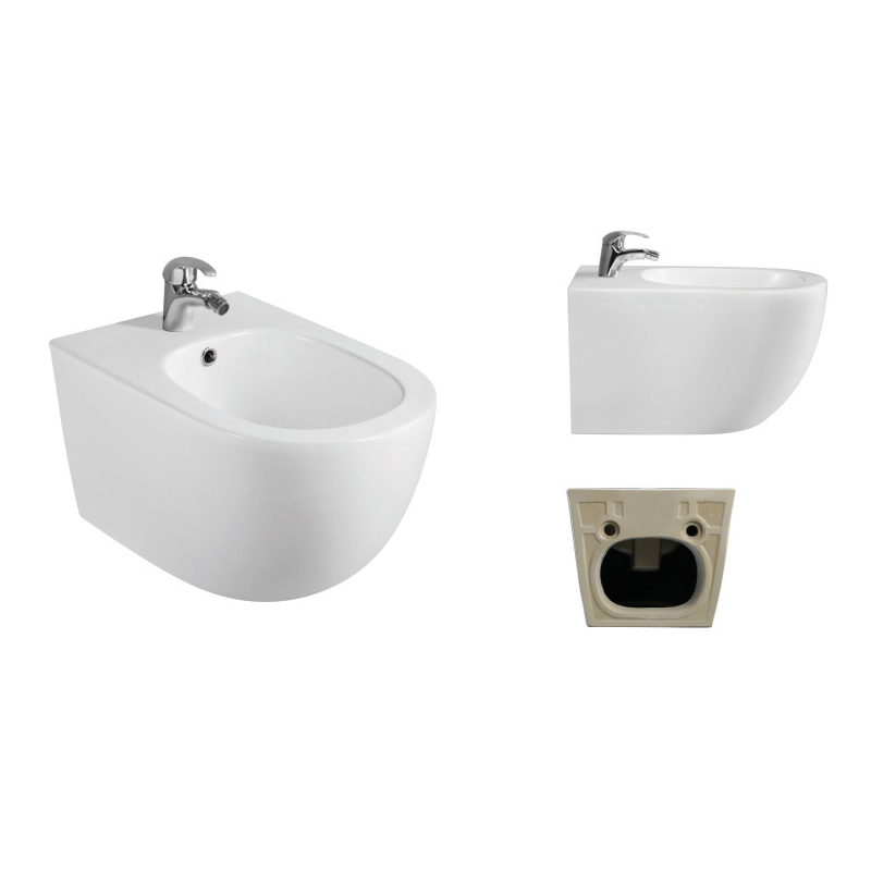 New Design Flush Elongated Bidet Wall Hung Ceramic Wc Toilet Bidet