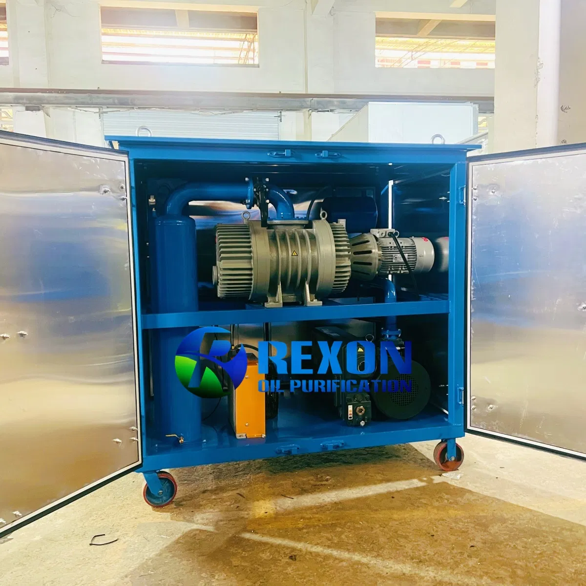 Rexon Vacuum Transformer Evacuation Machine, Dual Roots-Assisted Negative Pressure Technology, 540m3/H