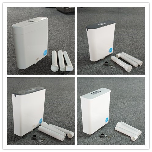 Bathroom Fitting Plastic Toilet Cistern Quiet Energy Saving High Quality Wall-Mounted Water Tank Dual Flush