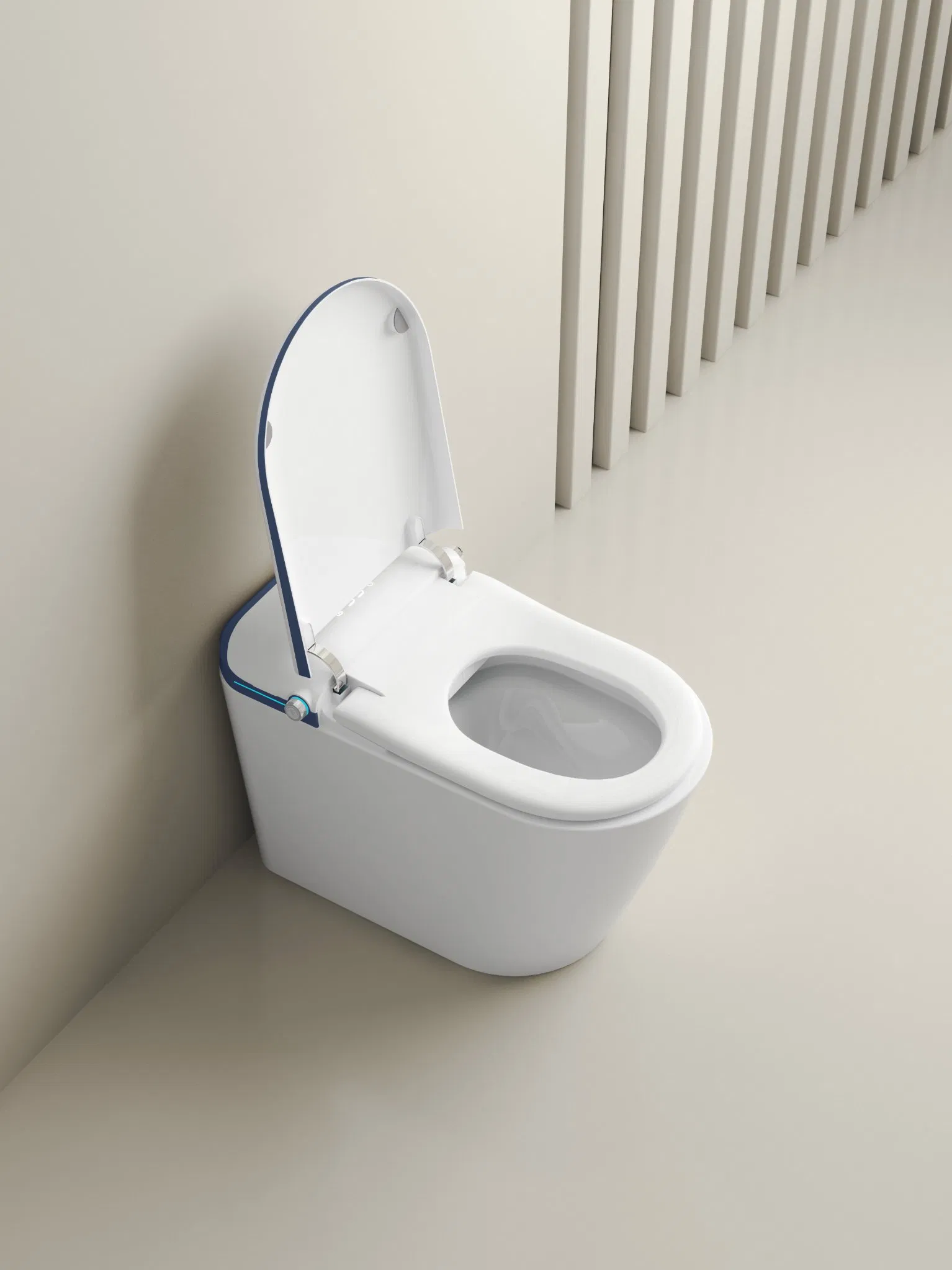 Luxury Sanitary Ware Voice Control Full Auto Smart Toilet Instant Heating Widen Seating Auto Flush Electric Bidet Intelligent Toilet