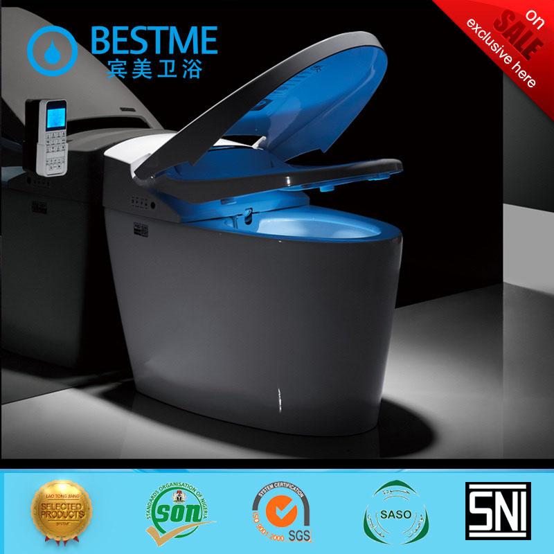 Automatic Flushing Electric One Piece Tankless Intelligent Smart Toilet (BC-835)