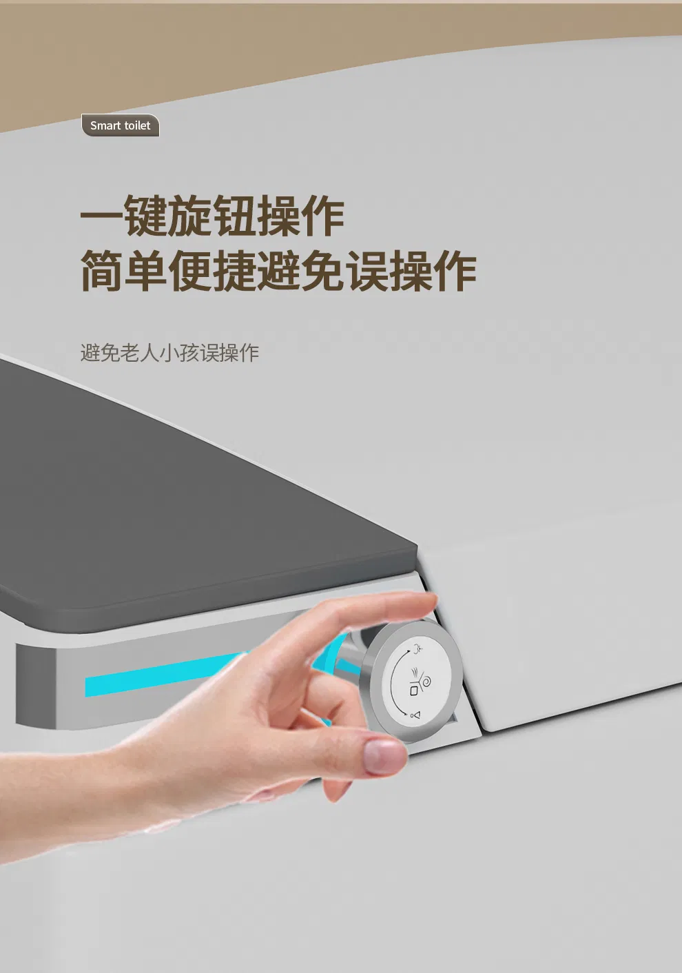 Elegant Tankless Smart Toilet Featuring High-Tech Self Cleaning System for Villas