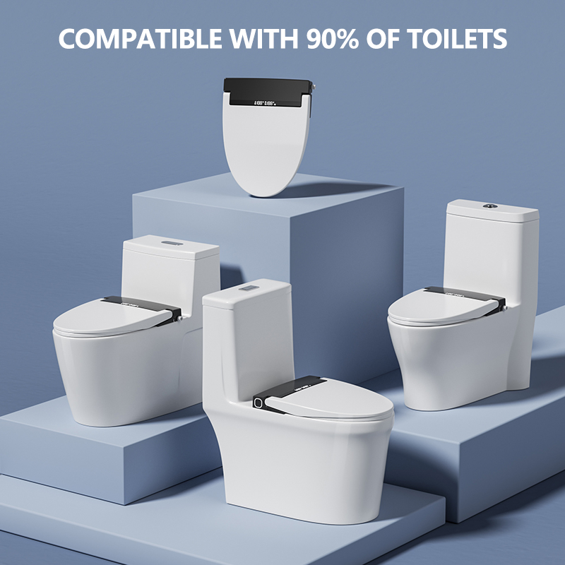 Smart Toilet Seat Ultra Slim Automatic Cover Electric Bidet Lid Soft Close Adaptable Intelligent Heated Wc Toilet Seat