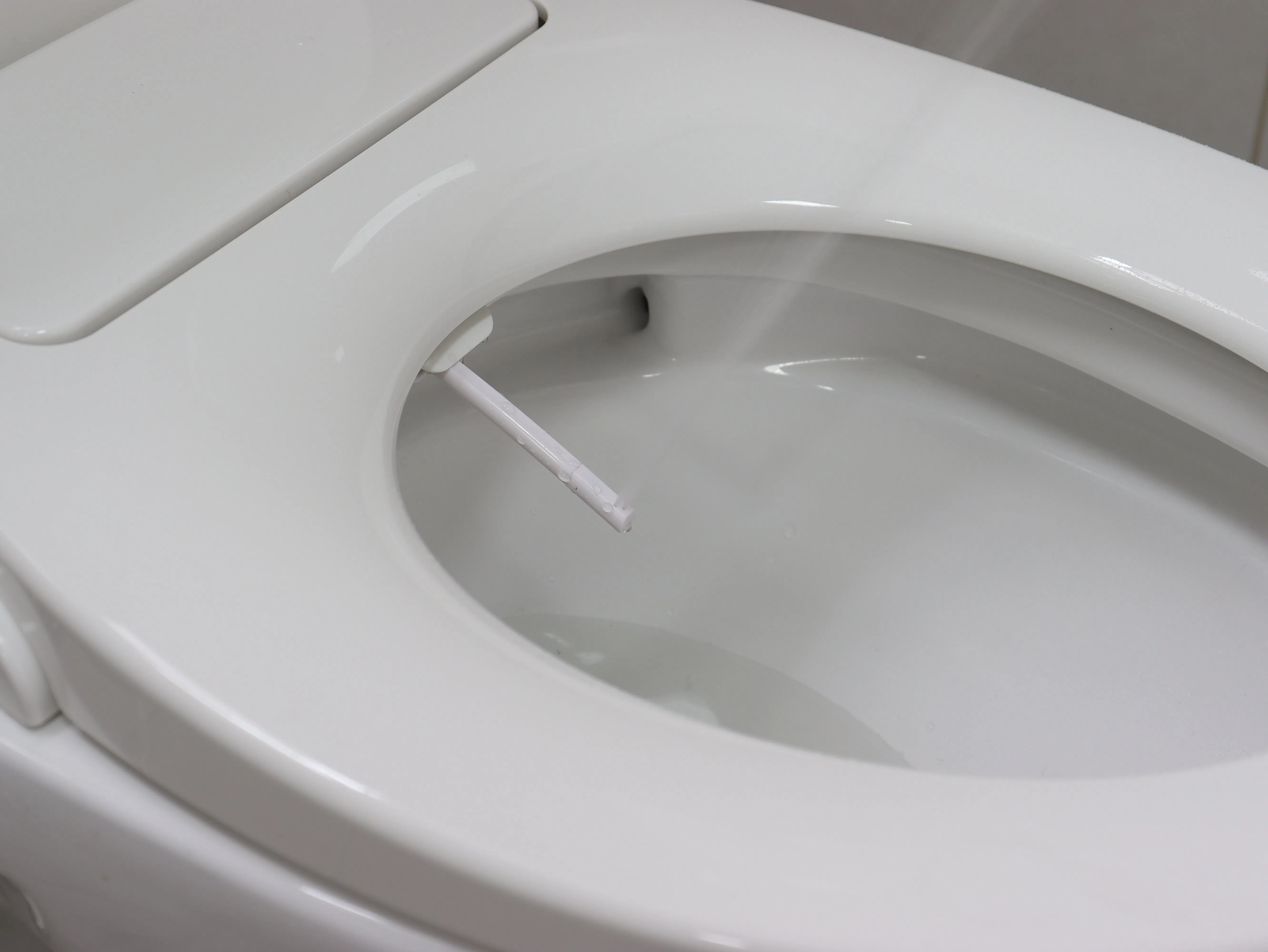 500 MOQ PP Bidet Seat Self-Cleaning Nozzle Custom Logo BSCI Audited
