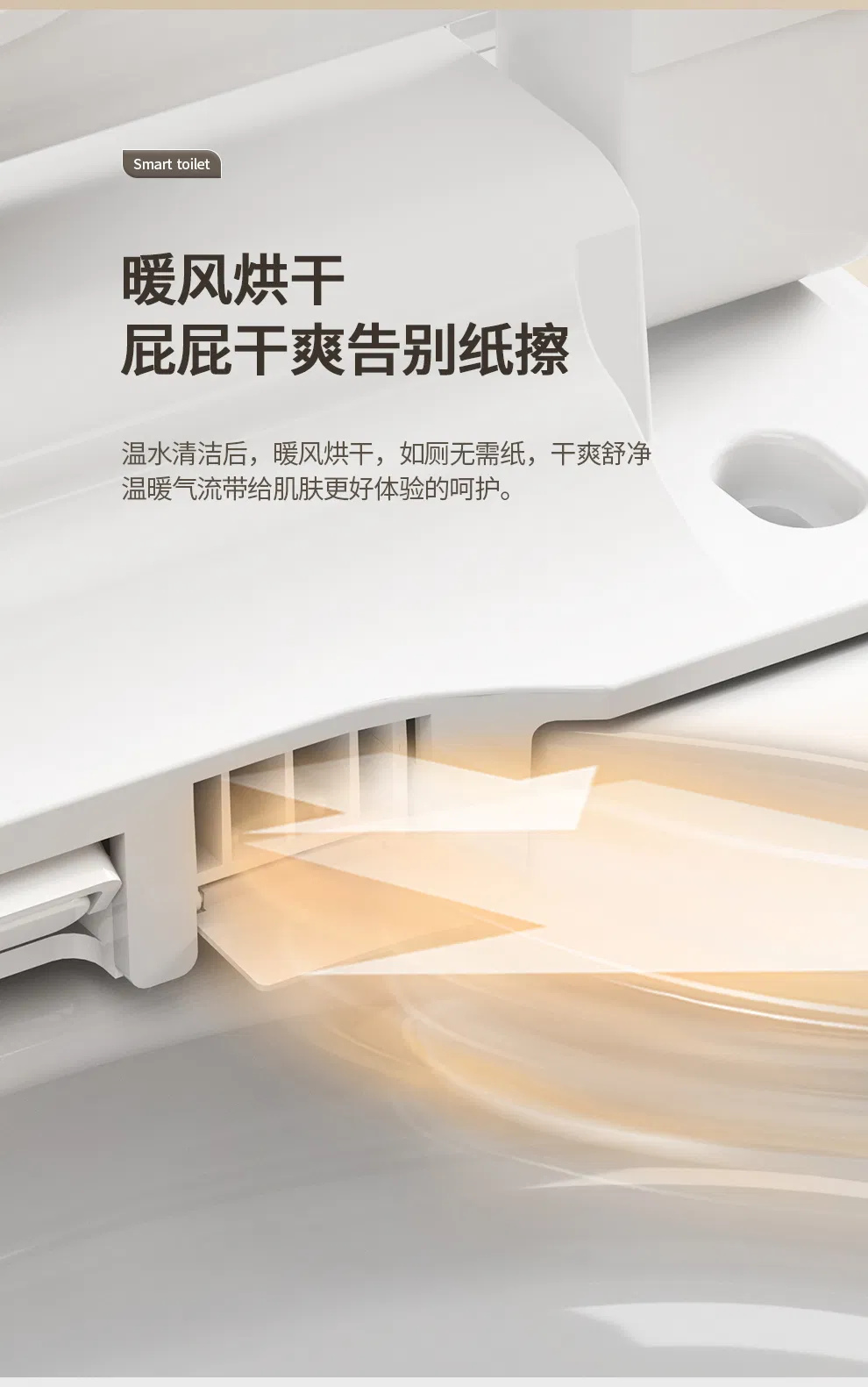 Elegant Tankless Smart Toilet Featuring High-Tech Self Cleaning System for Villas