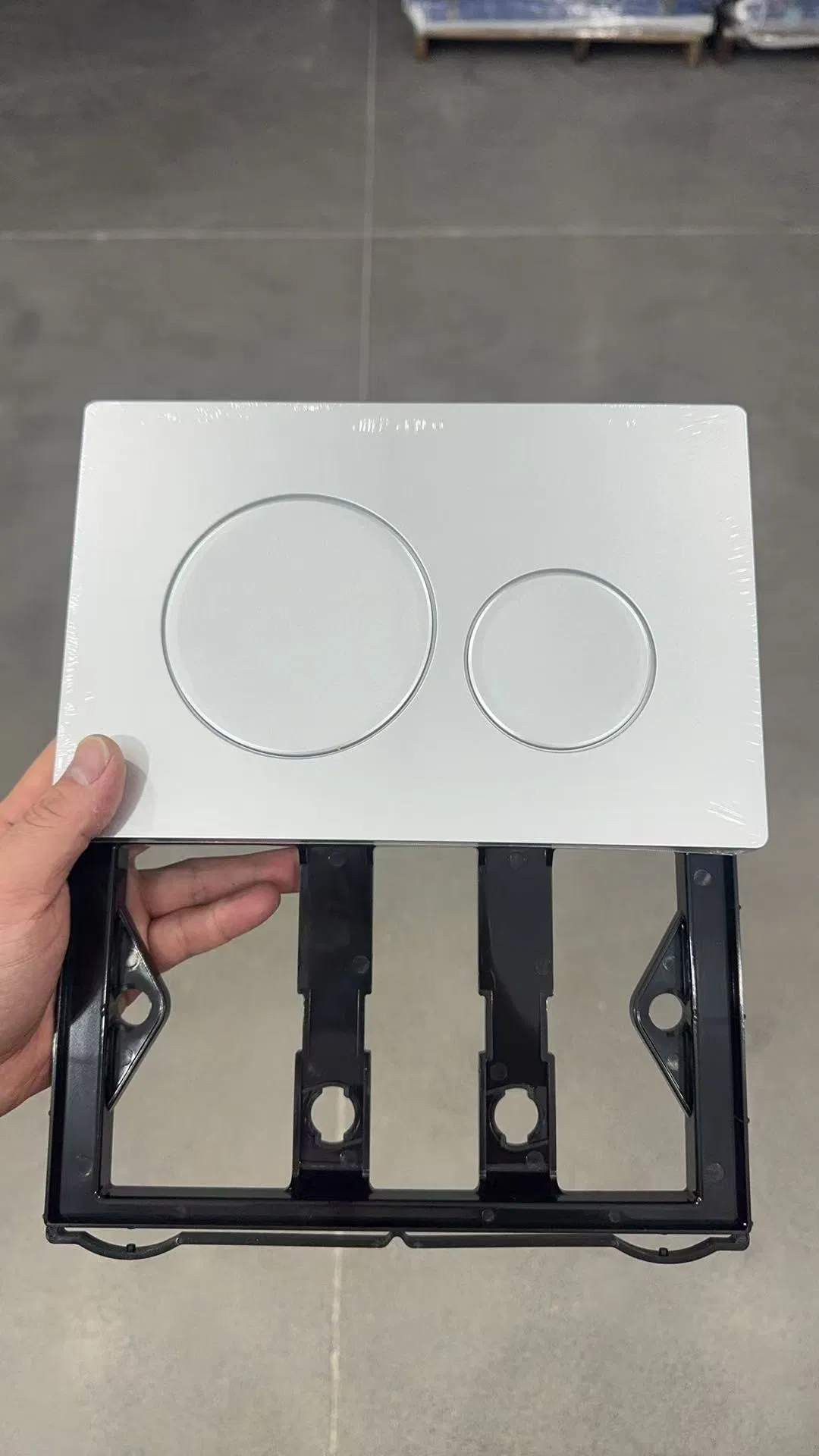 Wall Mount Concealed Cistern Dual Flush Button Toilet Plate