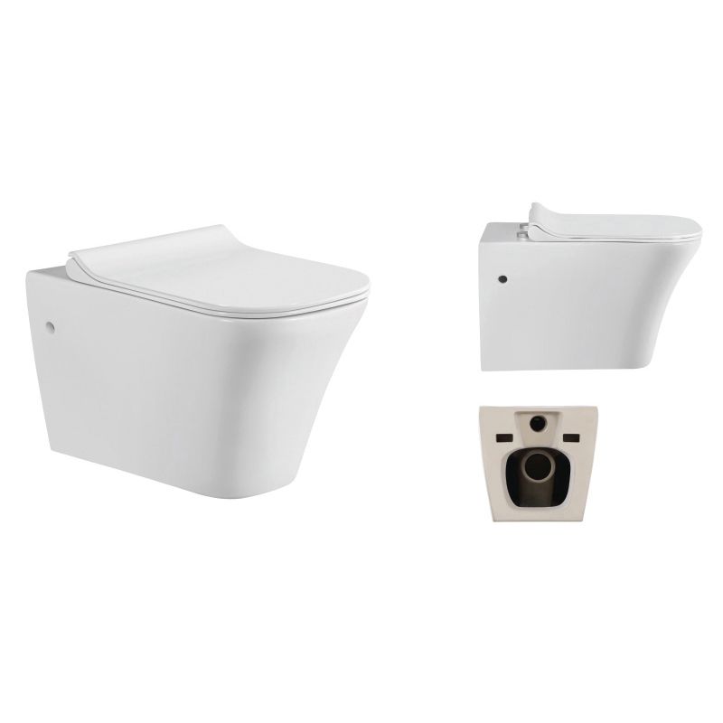 High Quality Durable Rimless wall hung toilet Wholesales Europe style Ceramic Toilet