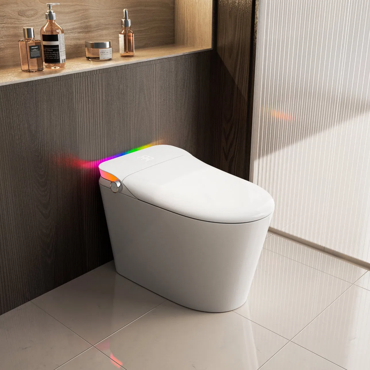 2024 New Design Luxury Ceramic Siphonic Floor Standing Smart Intelligent Toilet