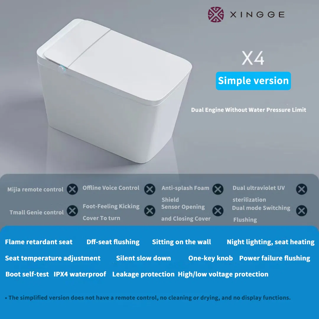 Luxury Smart Toilet with Remote Control for Modern Bathrooms